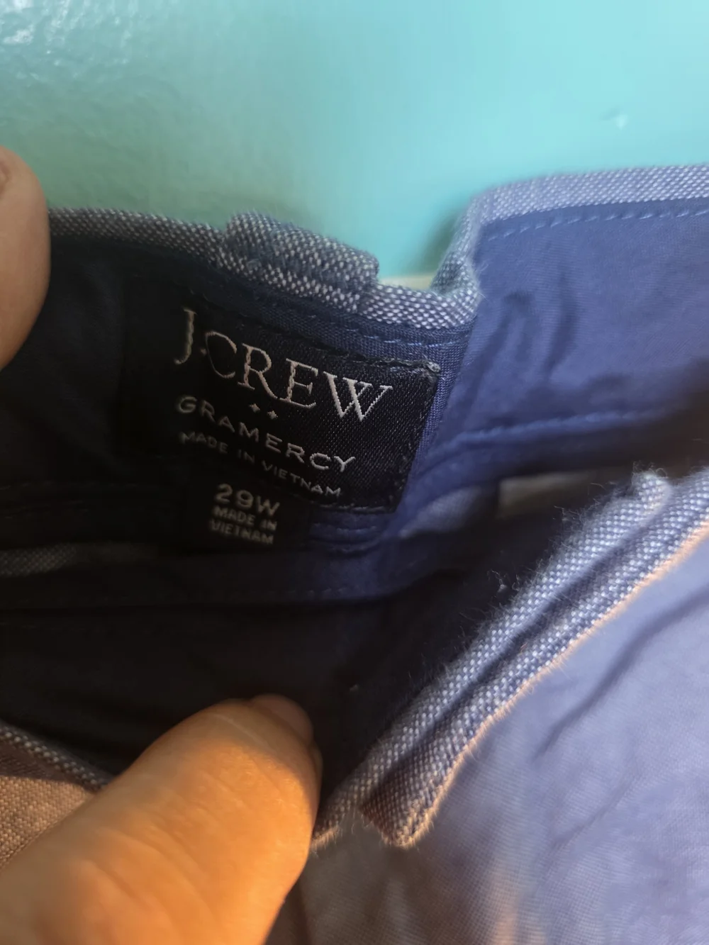 J. Crew Men’s Chambray Blue Flat Front Shorts